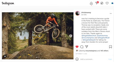 Instagram Les Gets Chris Lanaway