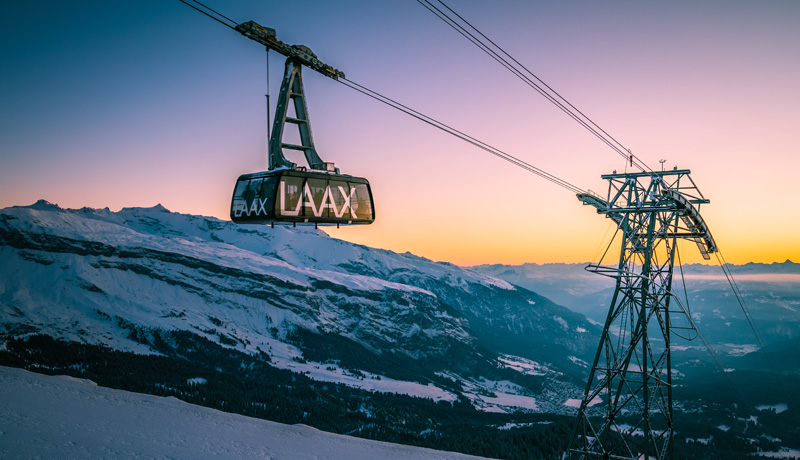 Cable cars in LAAX