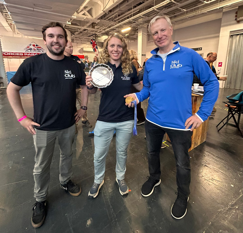 Click to view client WeTransfer image files Charlotte Bankes receiving the Pery Medal from The Ski Club of Great Britain